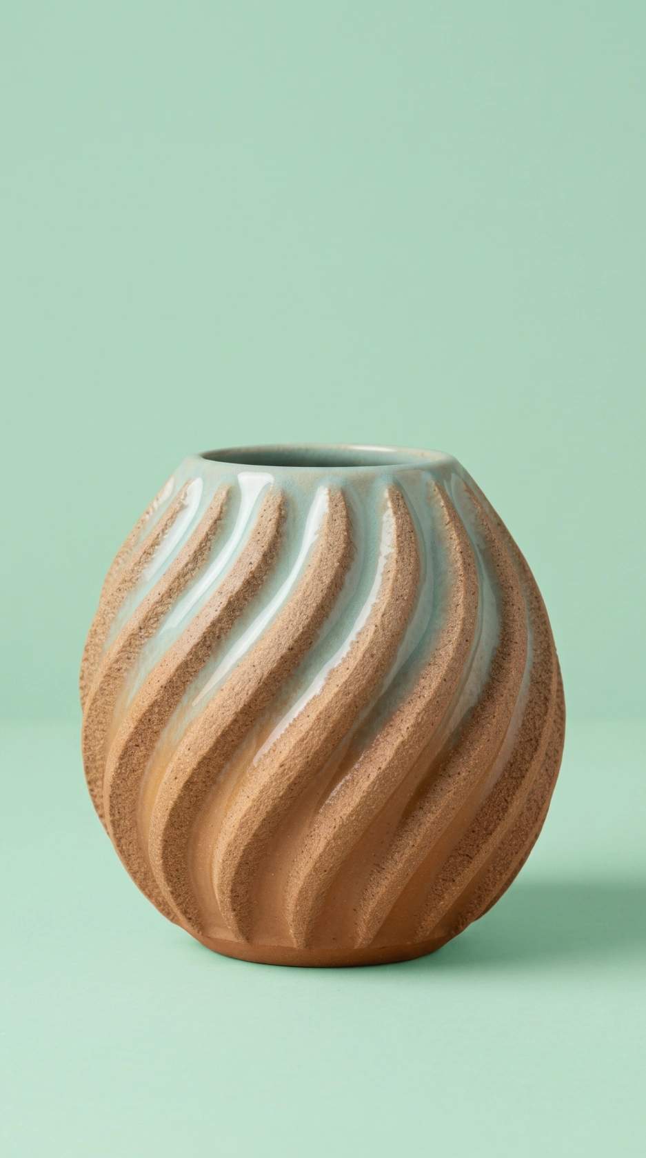 The same vase on a plain background for an Etsy-like marketplace listing photo